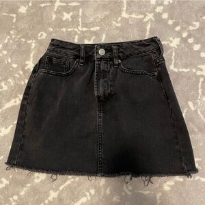 Pacsun black denim mini skirt 23 xxs